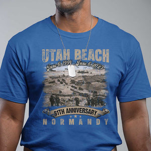 Utah Beach D Day 81 ST Anniversary Honor History Normandy WWII T Shirt TS11 Royal Blue Print Your Wear