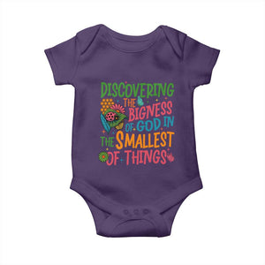 VBS 2025 Insects Adventure Baby Onesie Discovering the Bigness of God in the Smallest of Things TS02 Purple Print Your Wear