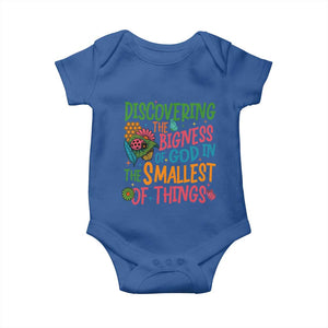 VBS 2025 Insects Adventure Baby Onesie Discovering the Bigness of God in the Smallest of Things TS02 Royal Blue Print Your Wear