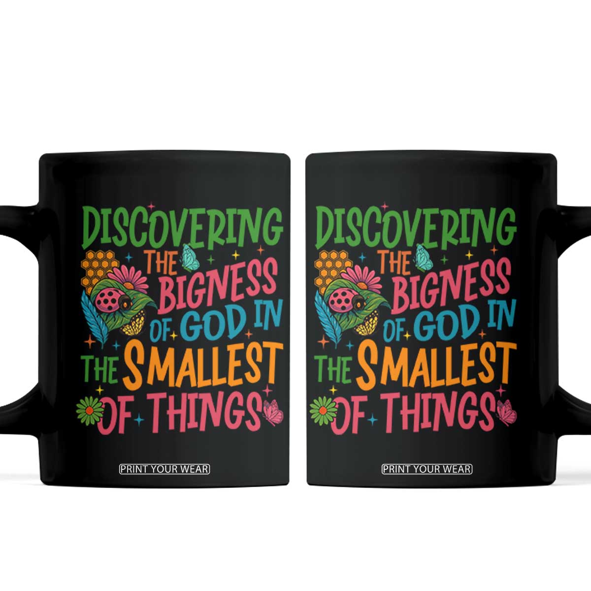VBS 2025 Insects Adventure Coffee Mug Discovering the Bigness of God in the Smallest of Things TS02 Black Print Your Wear