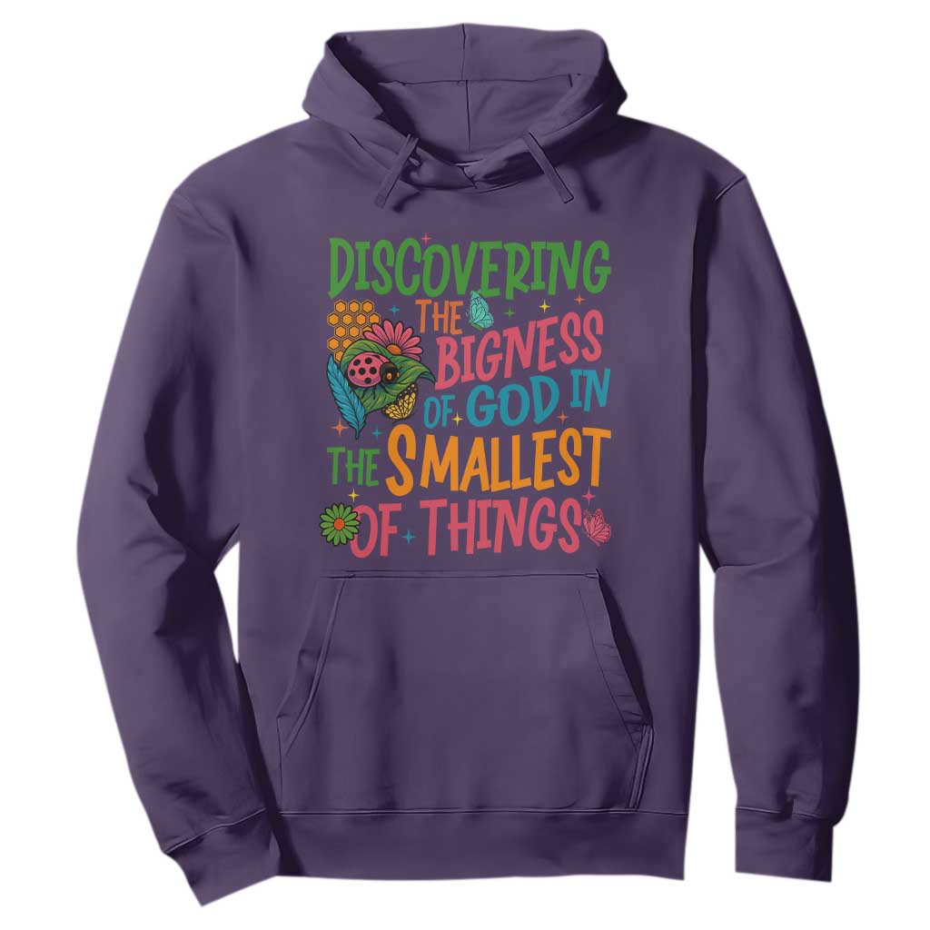 VBS 2025 Insects Adventure Hoodie Discovering the Bigness of God in the Smallest of Things TS02 Purple Print Your Wear