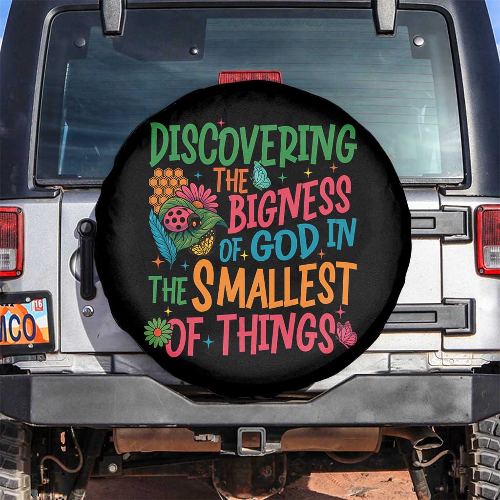 VBS 2025 Insects Adventure Spare Tire Cover Discovering the Bigness of God in the Smallest of Things TS02 No hole Black Print Your Wear
