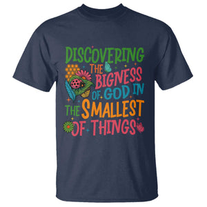 VBS 2025 Insects Adventure T Shirt Discovering the Bigness of God in the Smallest of Things TS02 Navy Print Your Wear