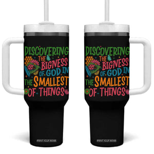 VBS 2025 Insects Adventure Tumbler With Handle Discovering the Bigness of God in the Smallest of Things TS02 One Size: 40 oz Black Print Your Wear