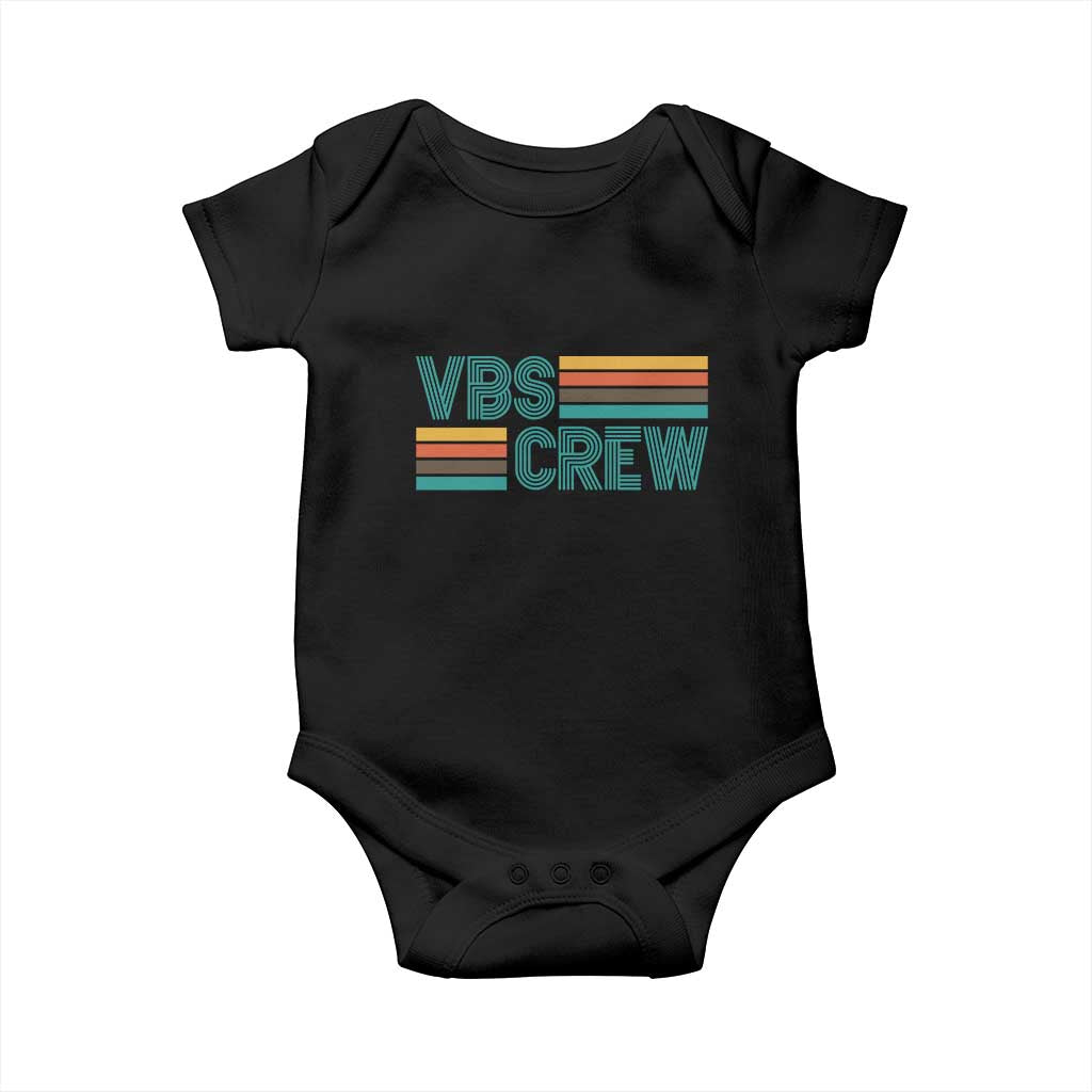 VBS Crew Baby Onesie Vacation Bible School Church Camp Retro Vintage TS10 Black Print Your Wear