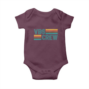 VBS Crew Baby Onesie Vacation Bible School Church Camp Retro Vintage TS10 Maroon Print Your Wear