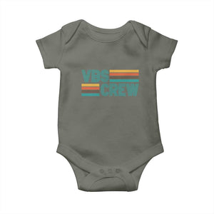 VBS Crew Baby Onesie Vacation Bible School Church Camp Retro Vintage TS10 Military Green Print Your Wear