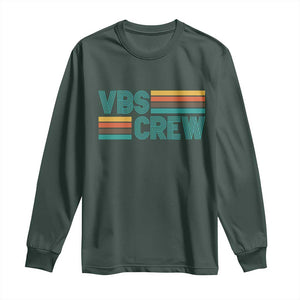 VBS Crew Long Sleeve Shirt Vacation Bible School Church Camp Retro Vintage TS10 Dark Forest Green Print Your Wear