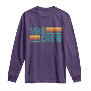 VBS Crew Long Sleeve Shirt Vacation Bible School Church Camp Retro Vintage TS10 Purple Print Your Wear