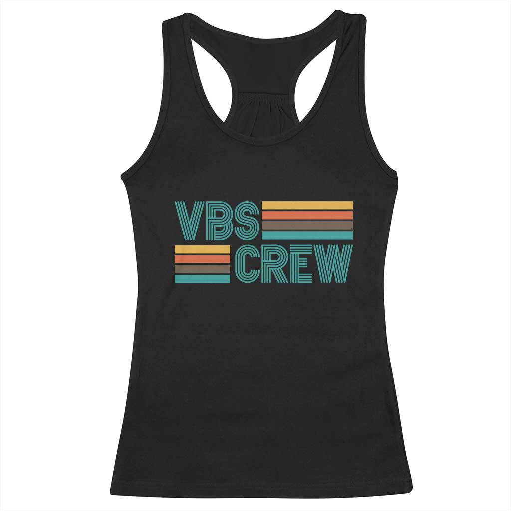 VBS Crew Racerback Tank Top Vacation Bible School Church Camp Retro Vintage TS10 Black Print Your Wear