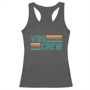 VBS Crew Racerback Tank Top Vacation Bible School Church Camp Retro Vintage TS10 Dark Heather Print Your Wear