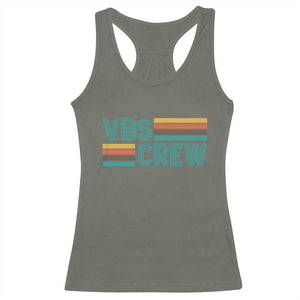 VBS Crew Racerback Tank Top Vacation Bible School Church Camp Retro Vintage TS10 Military Green Print Your Wear