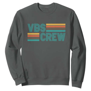 VBS Crew Sweatshirt Vacation Bible School Church Camp Retro Vintage TS10 Dark Heather Print Your Wear
