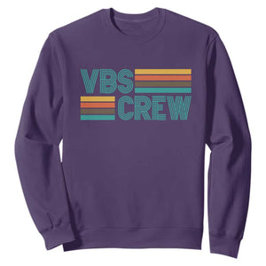 VBS Crew Sweatshirt Vacation Bible School Church Camp Retro Vintage TS10 Purple Print Your Wear
