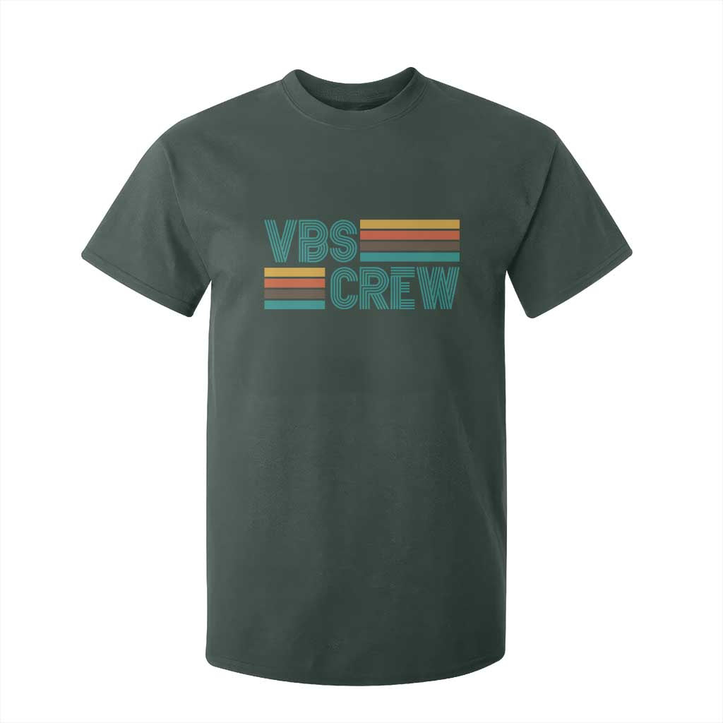 VBS Crew T Shirt For Kid Vacation Bible School Church Camp Retro Vintage TS10 Dark Forest Green Print Your Wear