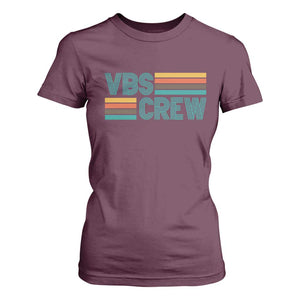 VBS Crew T Shirt For Women Vacation Bible School Church Camp Retro Vintage TS10 Maroon Print Your Wear