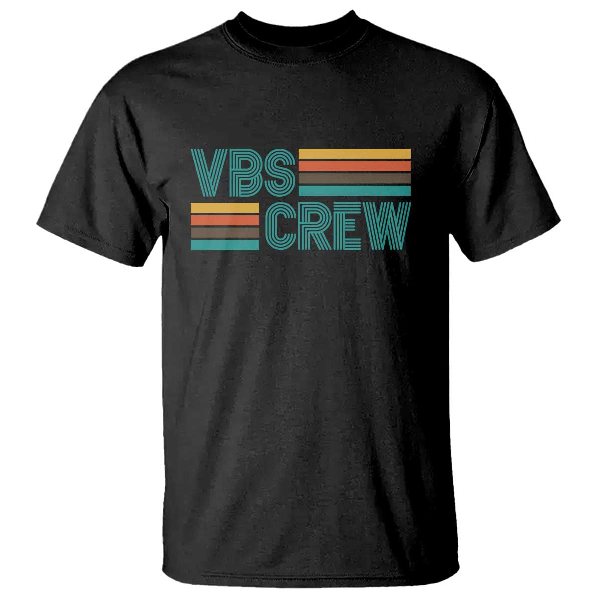 VBS Crew T Shirt Vacation Bible School Church Camp Retro Vintage TS10 Black Print Your Wear