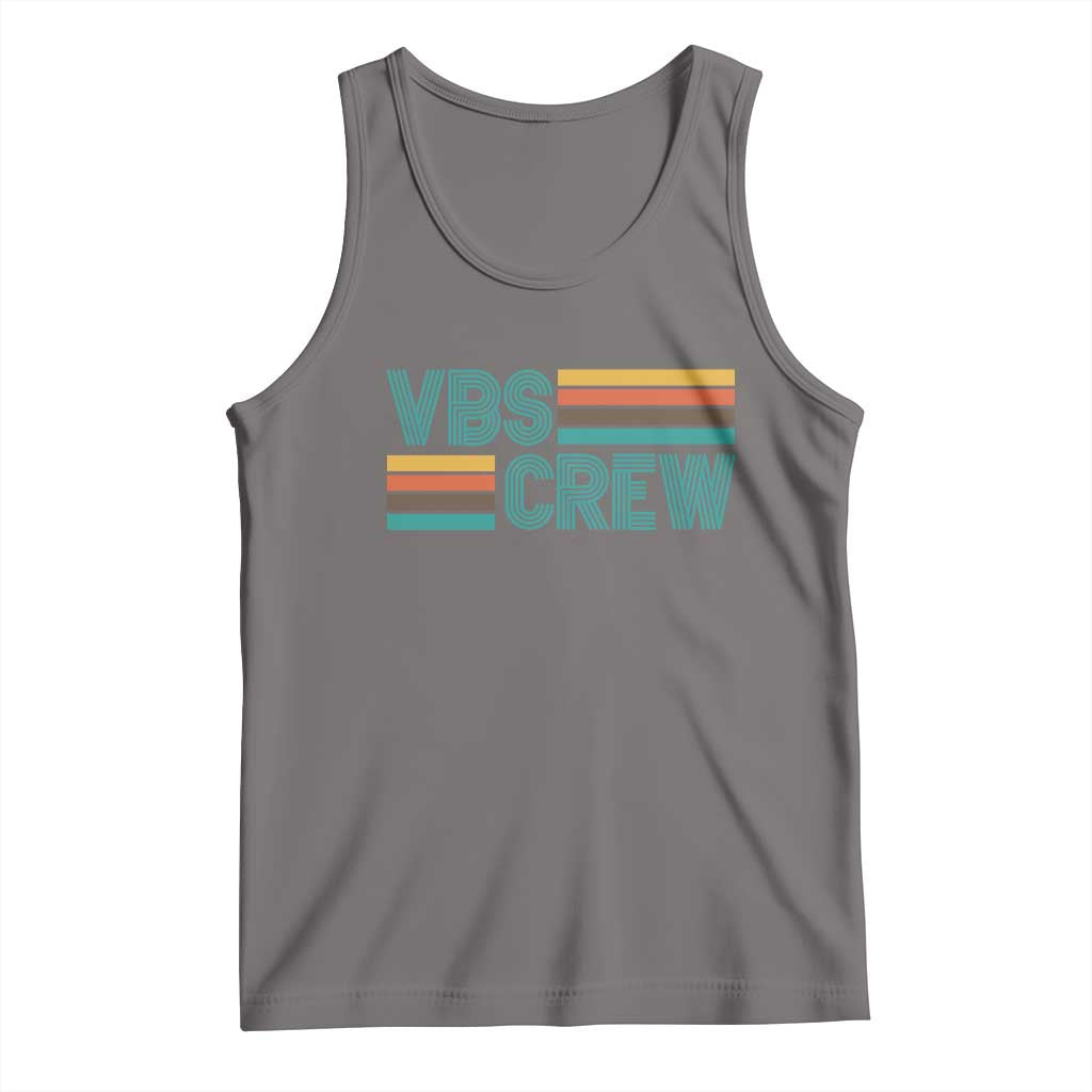 VBS Crew Tank Top Vacation Bible School Church Camp Retro Vintage TS10 Deep Heather Print Your Wear