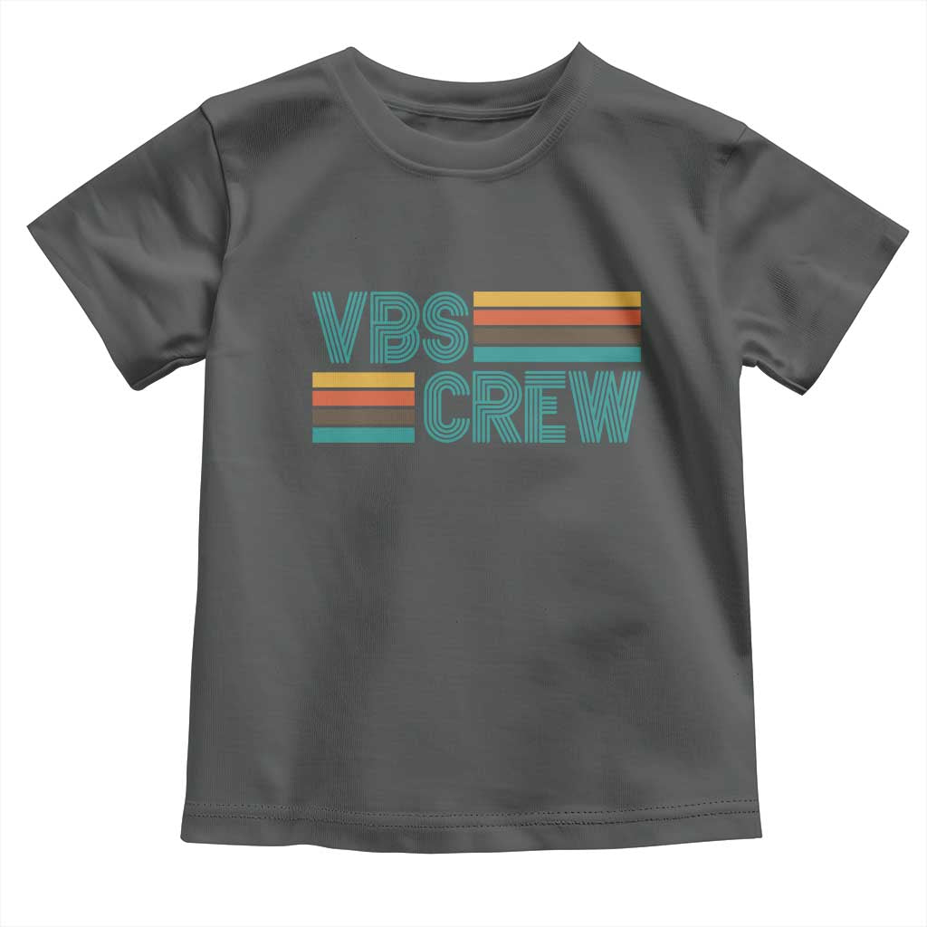 VBS Crew Toddler T Shirt Vacation Bible School Church Camp Retro Vintage TS10 Dark Heather Print Your Wear