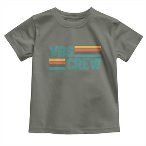 VBS Crew Toddler T Shirt Vacation Bible School Church Camp Retro Vintage TS10 Military Green Print Your Wear