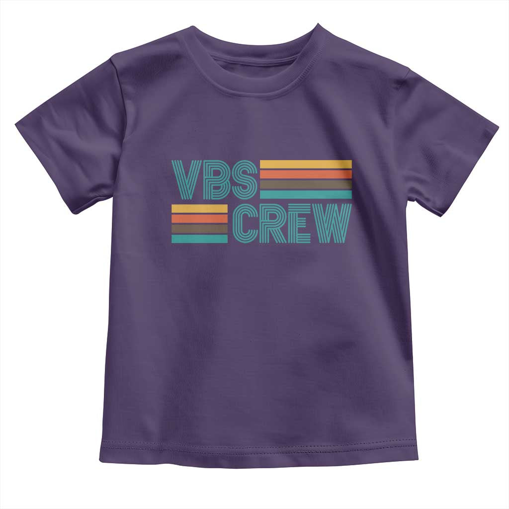 VBS Crew Toddler T Shirt Vacation Bible School Church Camp Retro Vintage TS10 Purple Print Your Wear