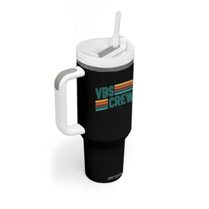 VBS Crew Tumbler With Handle Vacation Bible School Church Camp Retro Vintage TS10 Print Your Wear