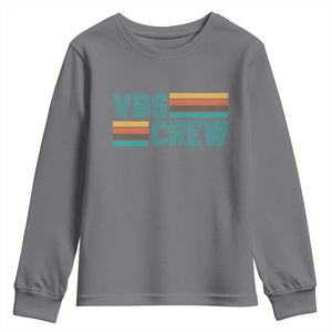 VBS Crew Youth Sweatshirt Vacation Bible School Church Camp Retro Vintage TS10 Charcoal Print Your Wear