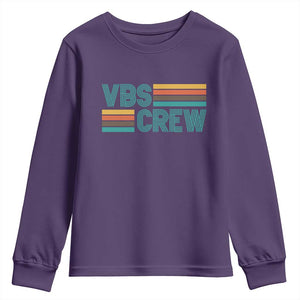VBS Crew Youth Sweatshirt Vacation Bible School Church Camp Retro Vintage TS10 Purple Print Your Wear