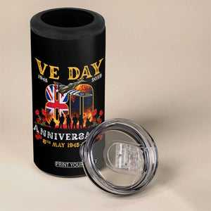 VE Day 80th Anniversary 4 in 1 Can Cooler Tumbler 2025 Celebration Union Flag WWII Remembrance TS02 Print Your Wear