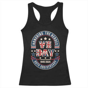 VE Day 80th Anniversary Racerback Tank Top 2025 Patriotic WWII Remembrance Vintage TS02 Black Print Your Wear