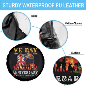 VE Day 80th Anniversary Spare Tire Cover 2025 Celebration Union Flag WWII Remembrance TS02 Print Your Wear