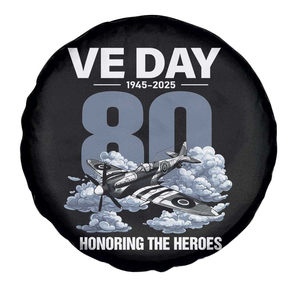 VE Day 80th Anniversary Spare Tire Cover 2025 Celebration WWII Remembrance Retro TS02 Print Your Wear