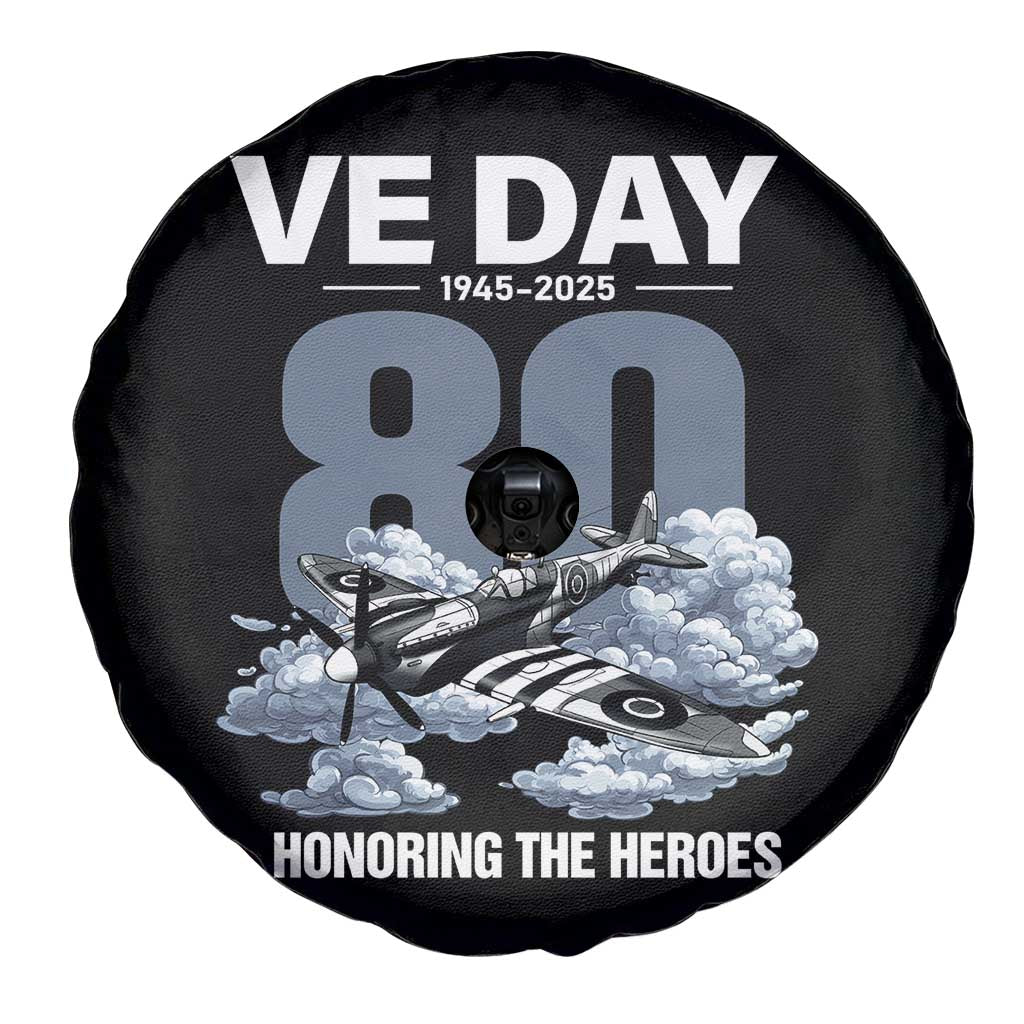 VE Day 80th Anniversary Spare Tire Cover 2025 Celebration WWII Remembrance Retro TS02 Print Your Wear