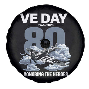 VE Day 80th Anniversary Spare Tire Cover 2025 Celebration WWII Remembrance Retro TS02 Print Your Wear