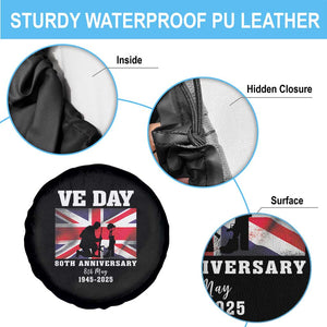 VE Day 80th Anniversary Spare Tire Cover Victory in Europe Union Flag WWII Remembrance TS02 Print Your Wear