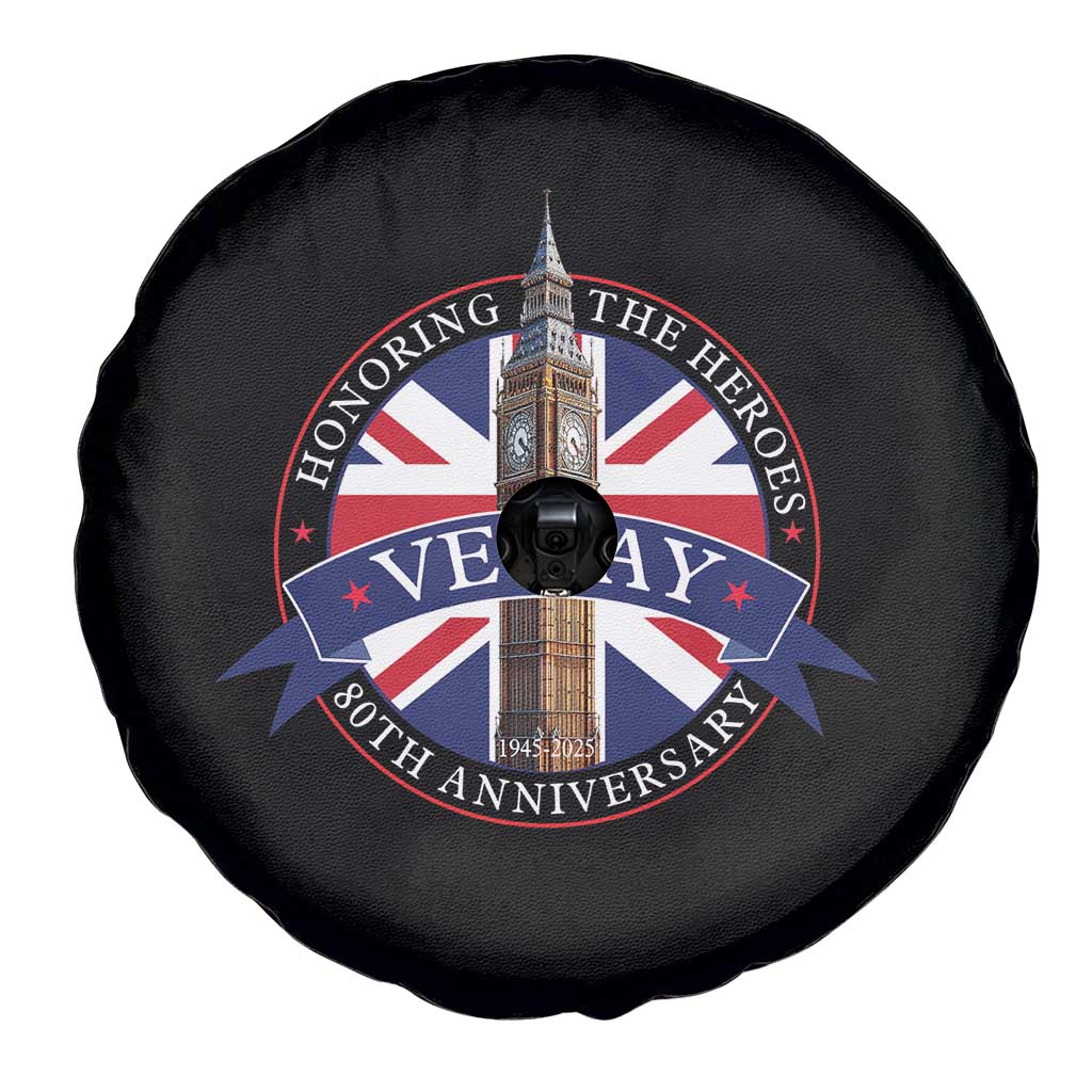 VE Day 80th Anniversary Spare Tire Cover WWII Remembrance 2025 Celebrations London TS02 Print Your Wear