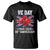 VE Day 80th Anniversary T Shirt 2025 Celebration Union Flag Poppies WWII Remembrance TS02 Black Print Your Wear