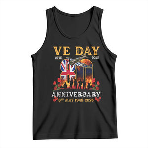 VE Day 80th Anniversary Tank Top 2025 Celebration Union Flag WWII Remembrance TS02 Black Print Your Wear
