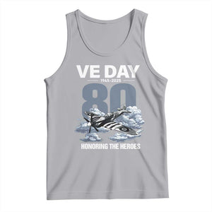 VE Day 80th Anniversary Tank Top 2025 Celebration WWII Remembrance Retro TS02 Athletic Heather Print Your Wear