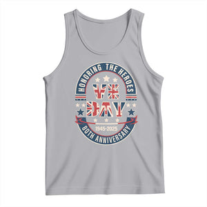 VE Day 80th Anniversary Tank Top 2025 Patriotic WWII Remembrance Vintage TS02 Athletic Heather Print Your Wear