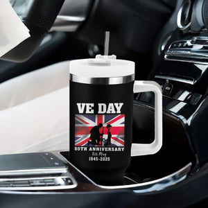 VE Day 80th Anniversary Tumbler With Handle Victory in Europe Union Flag WWII Remembrance TS02 Print Your Wear