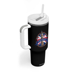 VE Day 80th Anniversary Tumbler With Handle WWII Remembrance 2025 Celebrations London TS02 Print Your Wear