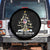 Veteran Day Xmas Spare Tire Cover Merry Veteran Christmas Fir Tree Dog Tag Combat Shoes TS11 No hole Black Print Your Wear