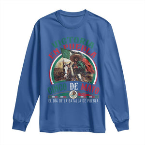 Victoria En Puebla Cinco De Mayo Long Sleeve Shirt Battle of Puebla History Of Mexico TS11 Royal Blue Print Your Wear