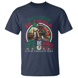 Victoria En Puebla Cinco De Mayo T Shirt Battle of Puebla History Of Mexico TS11 Navy Print Your Wear