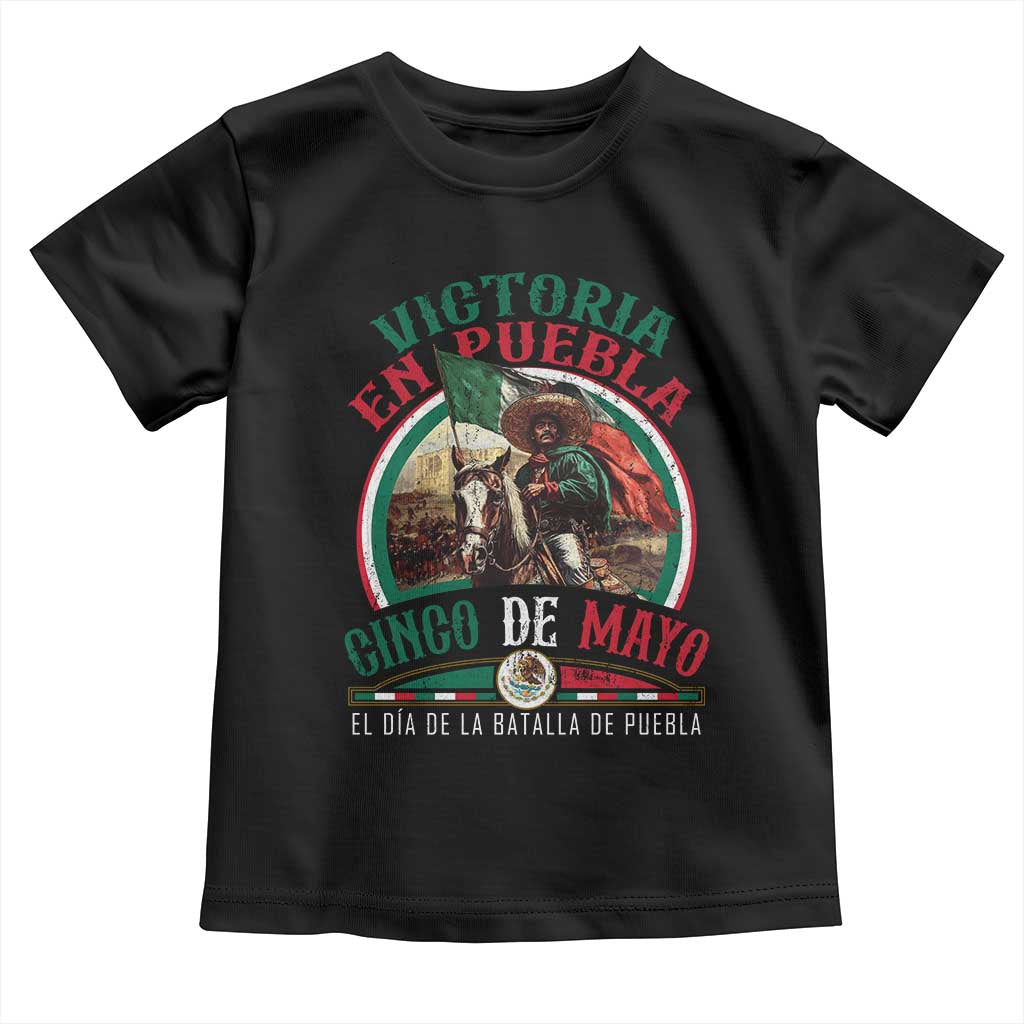 Victoria En Puebla Cinco De Mayo Toddler T Shirt Battle of Puebla History Of Mexico TS11 Black Print Your Wear