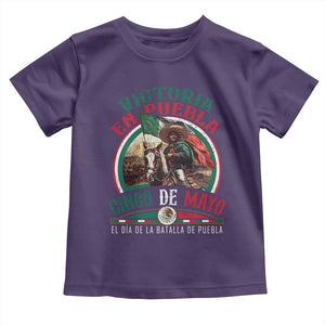 Victoria En Puebla Cinco De Mayo Toddler T Shirt Battle of Puebla History Of Mexico TS11 Purple Print Your Wear