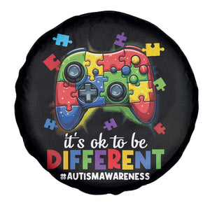 Video Game Autism Awareness Spare Tire Cover It's Ok To Be Different Kids TS10 Print Your Wear