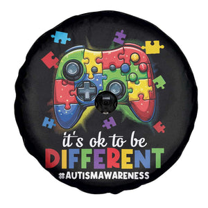 Video Game Autism Awareness Spare Tire Cover It's Ok To Be Different Kids TS10 Print Your Wear