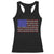 Vintage American Flag Racerback Tank Top With States 4th Of July TS10 Black Print Your Wear